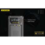 Nitecore FX1 Fujifilm USB Dual Slot Charger for Fuji NP-W126S FUJI NP-W126NP