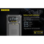 Nitecore FX1 Fujifilm USB Dual Slot Charger for Fuji NP-W126S FUJI NP-W126NP