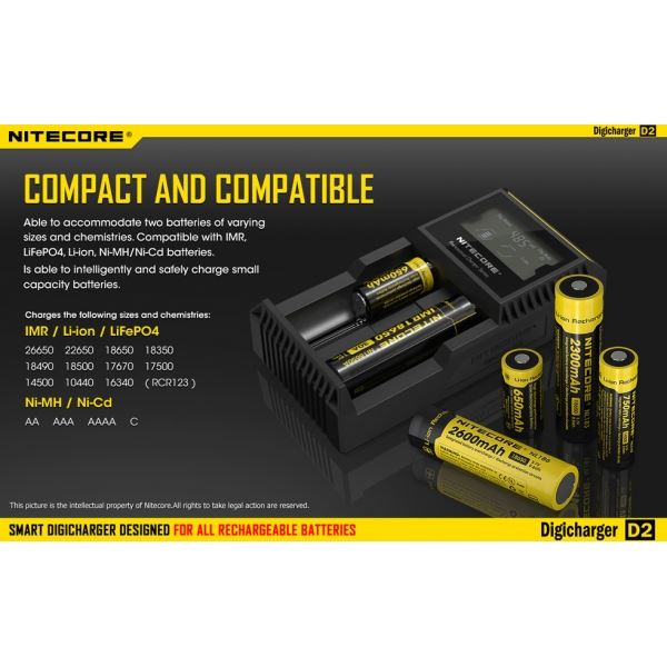 Nitecore Charger 2X Battery