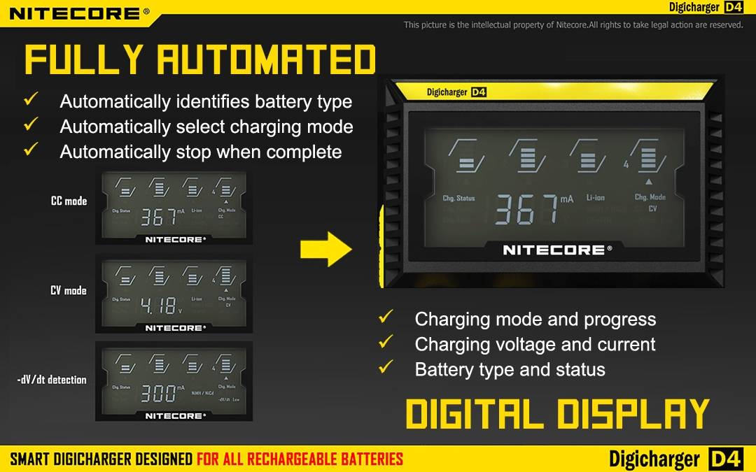 Nitecore Charger 4X Battery