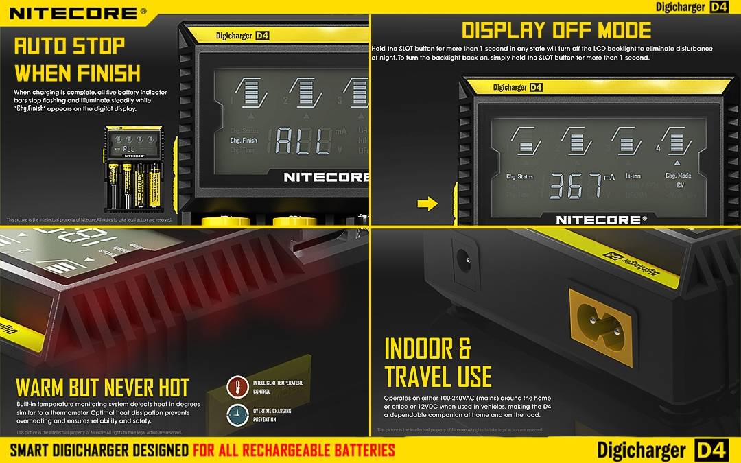 Nitecore Charger 4X Battery