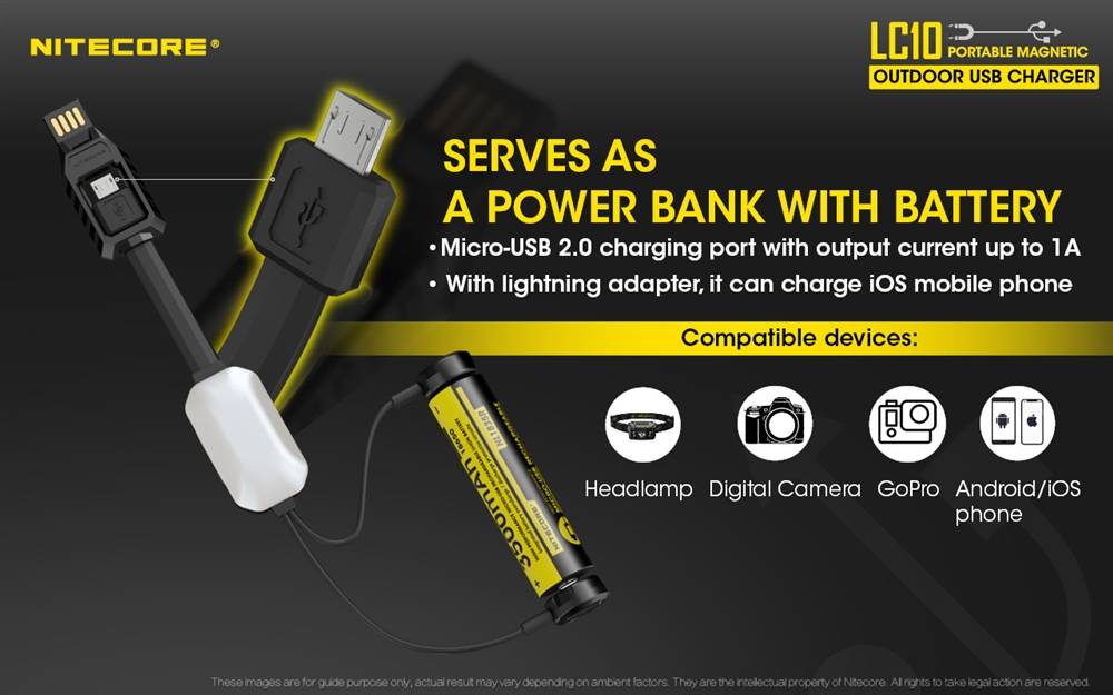 Nitecore LC10 Outdoor USB