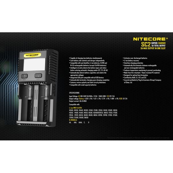 Nitecore Superb Charger SC2