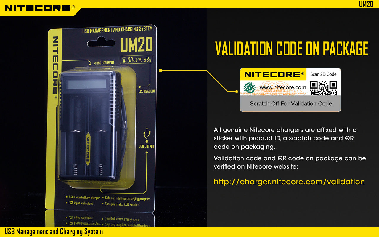 NITECORE UM20 CHARGER