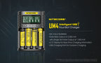 Nitecore UM4 4-Slot Intelligent USB Battery Charger