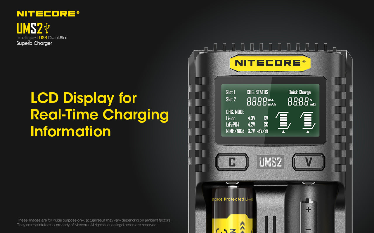 Nitecore UMS2 USB Charger