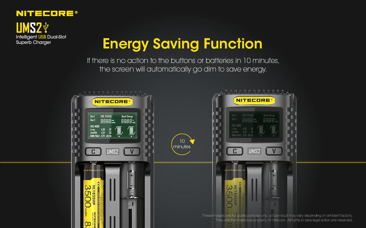 Nitecore UMS2 USB Charger