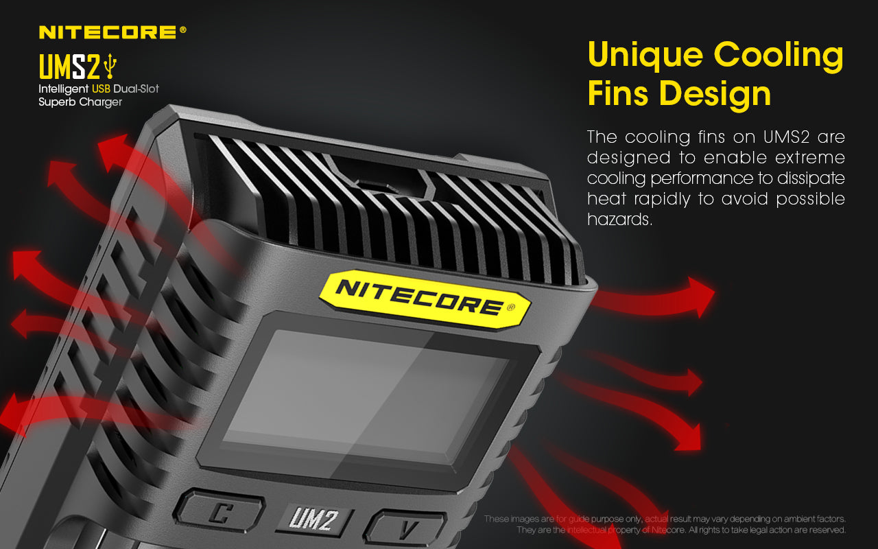 Nitecore UMS2 USB Charger