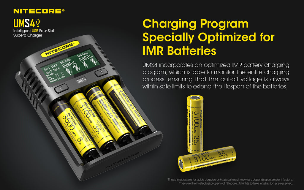 Nitecore UMS4 4-Slot USB Charger