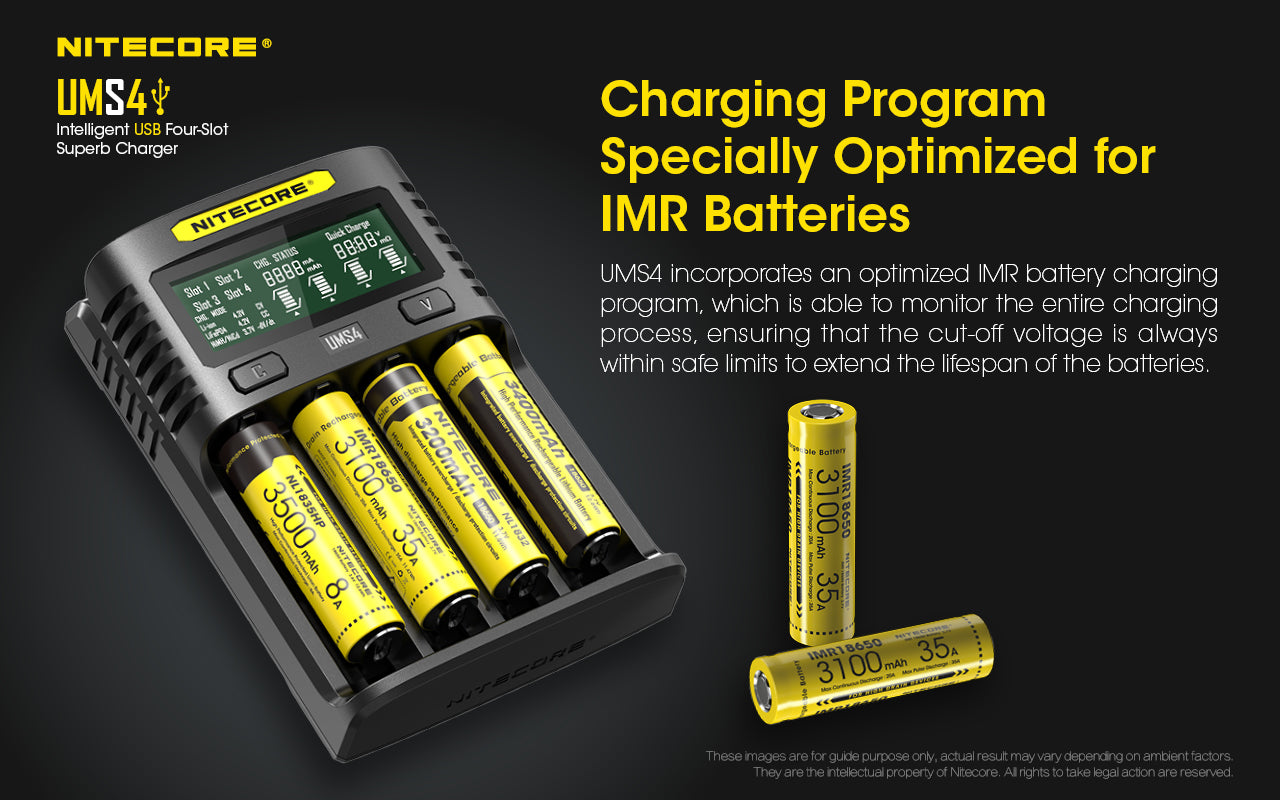 Nitecore UMS4 4-Slot USB Charger