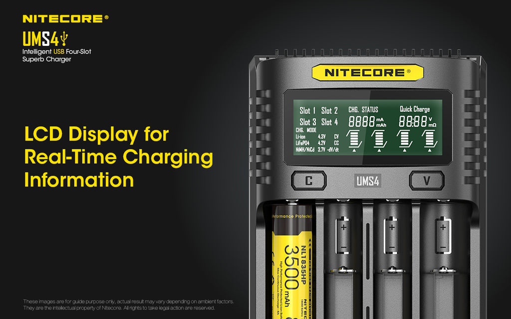 Nitecore UMS4 4-Slot USB Charger