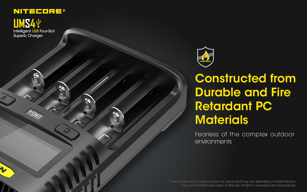 Nitecore UMS4 4-Slot USB Charger