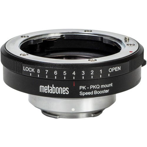 Metabones Pentax K to Qmount Speed Booster Devil Q666 0.50x (Black Matt)