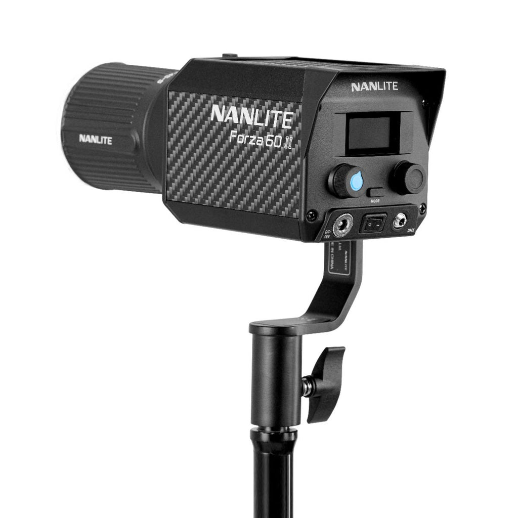 Nanlite Forza 60 II monolight 5600K LED light w/ Battery Handle and Bowens adaptor