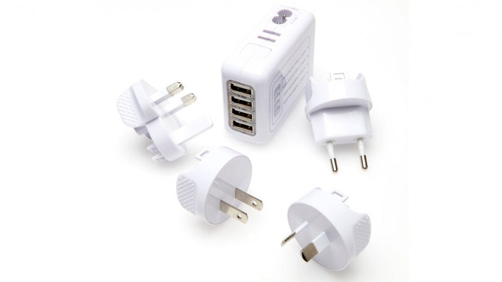 Korjo 4 Port Worldwide USB Adapter Set