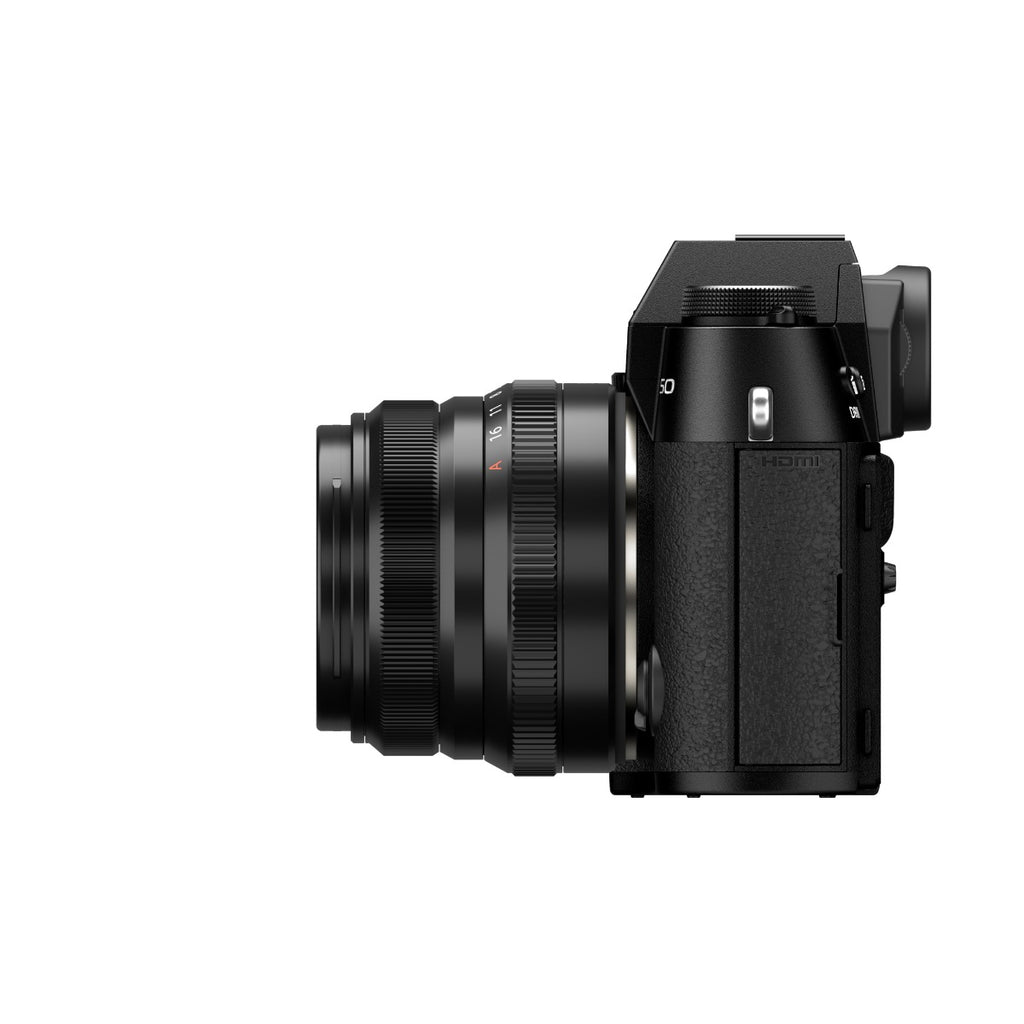Fujifilm X-T50 - Black Mirrorless Camera with XC 15-45mm Lens