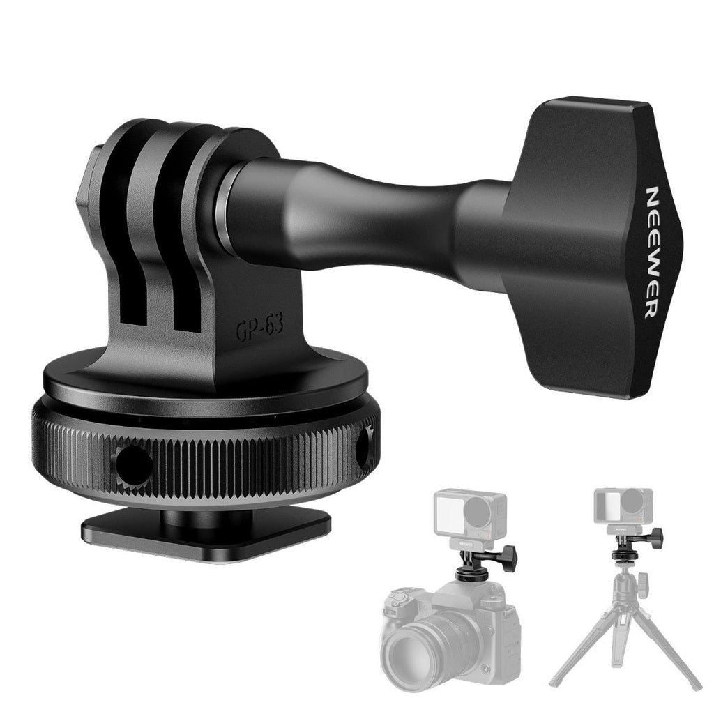 NEEWER GP-63 Action Camera Cold Shoe Mount Adapter