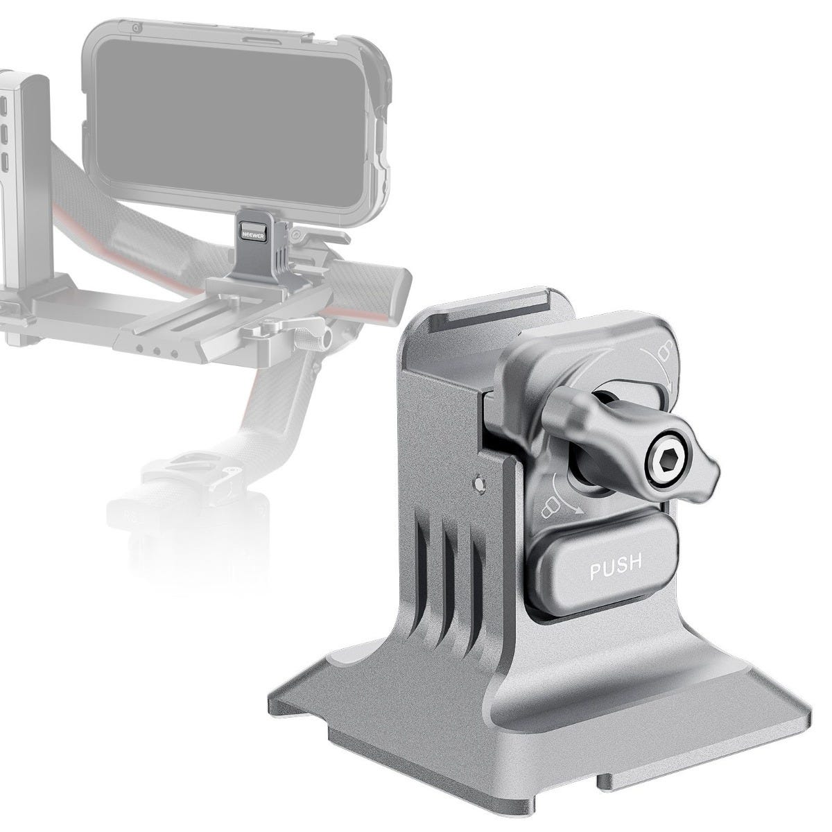 NEEWER PA-124 Phone Cage Mount with Arca Plate - Silver