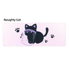 YUNZII Oversized Desk Mat 800x300x3mm (Naughty Cat)