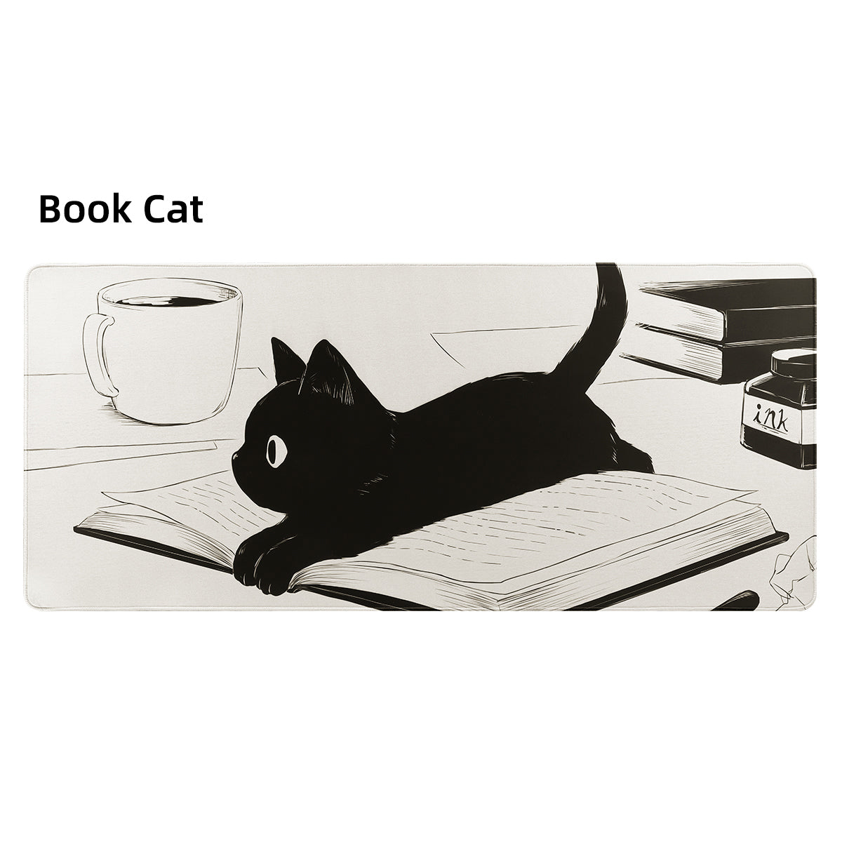 YUNZII Keynovo Desk Mat 900x400x3mm (Book Cat)