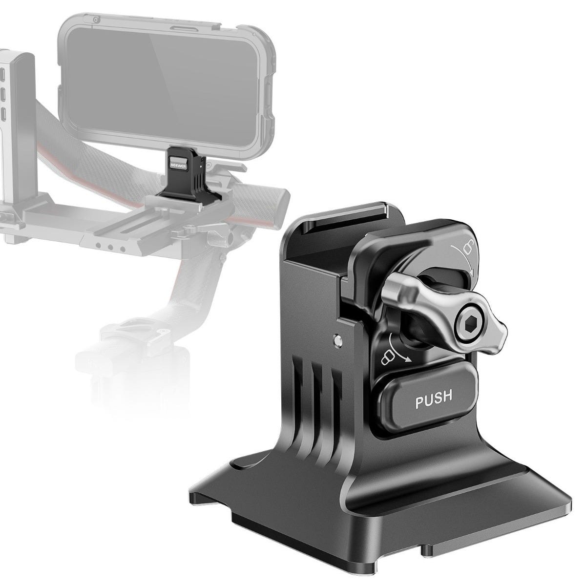 NEEWER PA-124 Phone Cage Mount with Arca Plate - Black