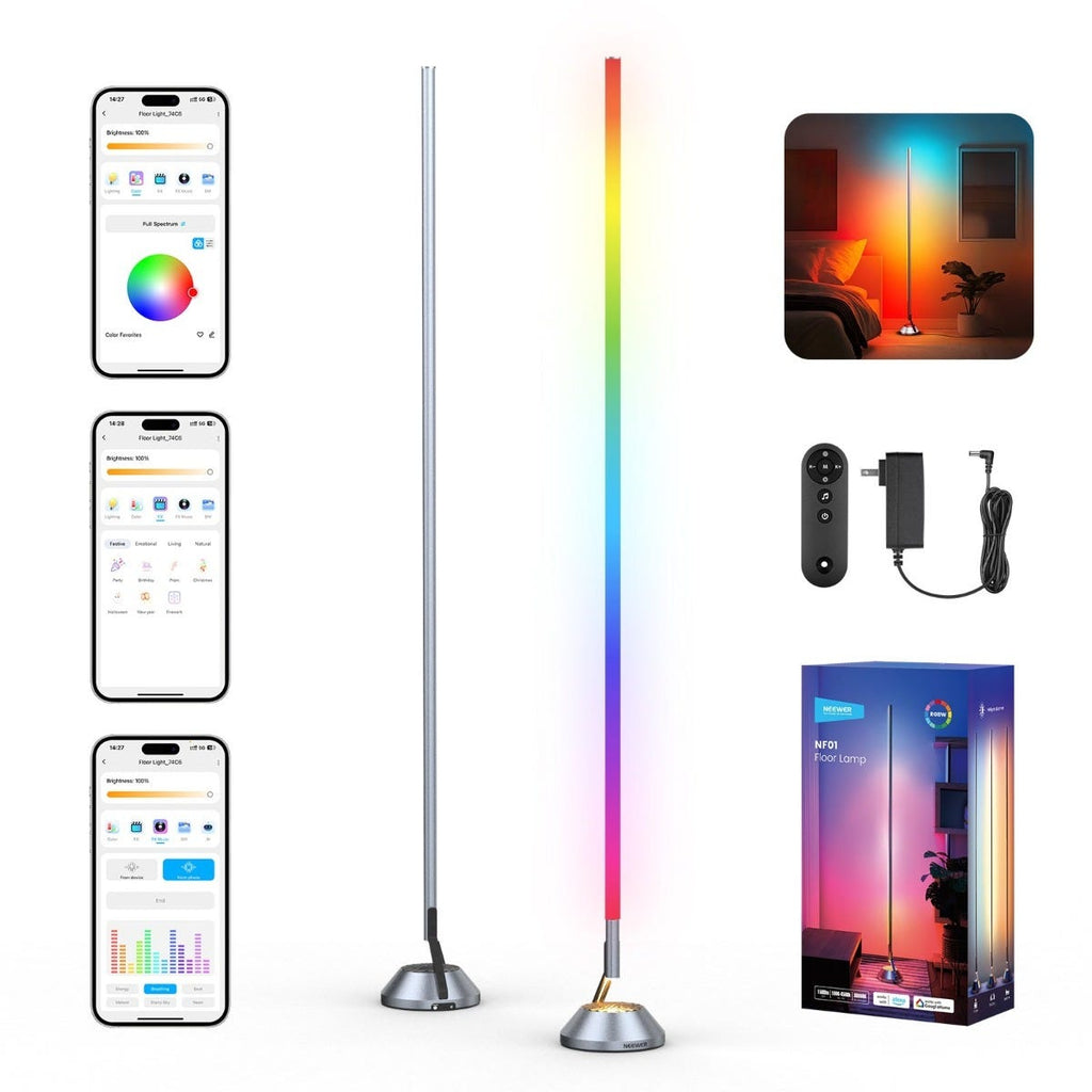 NEEWER NF01 Smart LED Floor Lamp with Voice Control