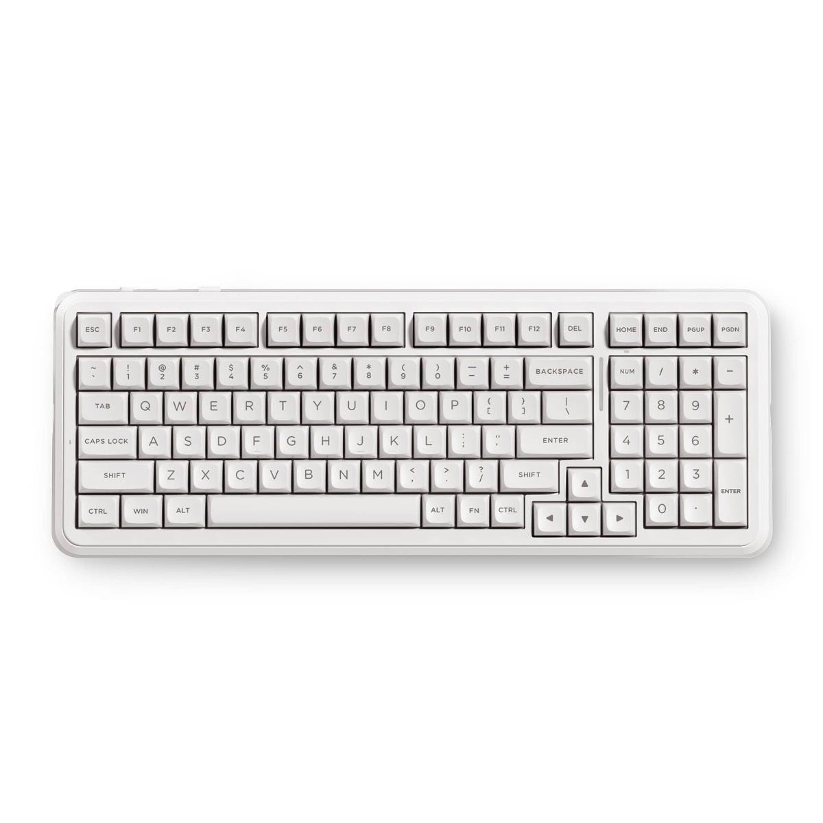 MCHOSE K99 V3 8K RGB Wireless Keyboard (White) (Icy Creamsicle Switch)
