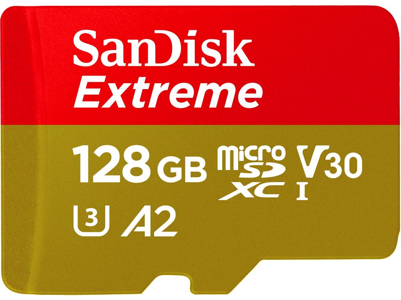 SanDisk Extreme MicroSDXC 128GB 190MB/s Memory Card 