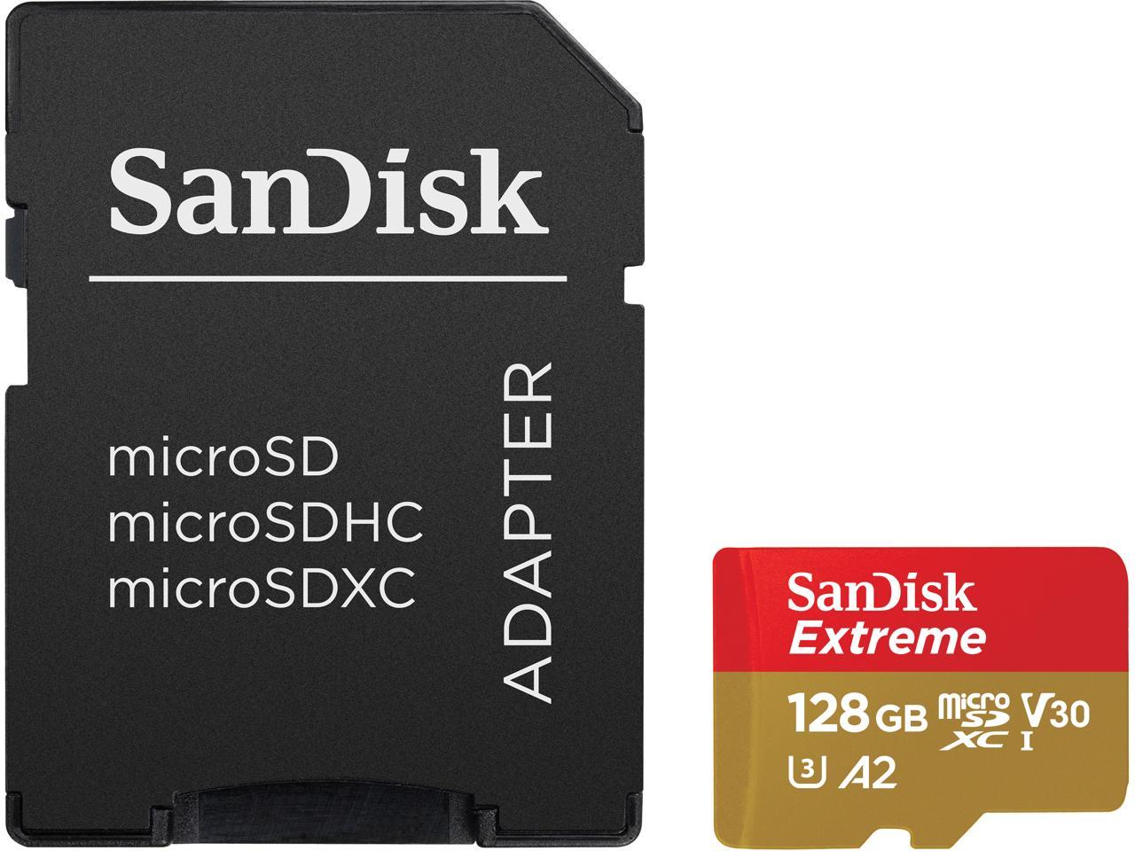SanDisk Extreme MicroSDXC 128GB 190MB/s Memory Card 