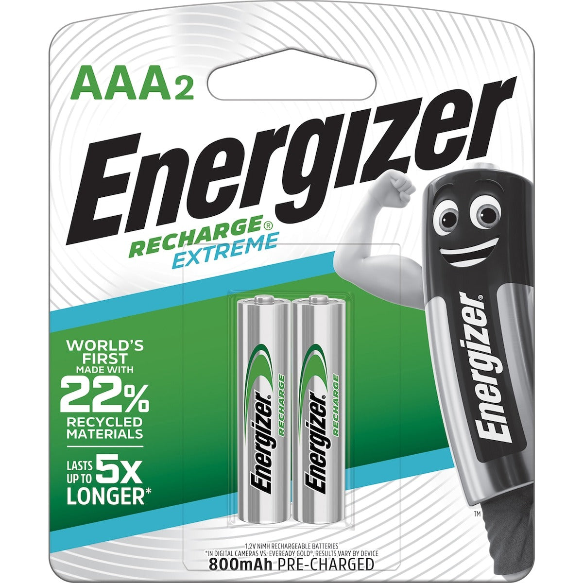 Energizer Recharge AAA Batteries (2 Pack)