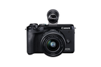Canon EOS M6 Mark II with EFM15-45 Lens and EVFDC2, Eye AF servo, 32.5MP APS-C CMOS Sensor and DIGIC 8 Image Processor, Dual Pixel CMOS AF even during 4K Video Recording and WIFI sharing.