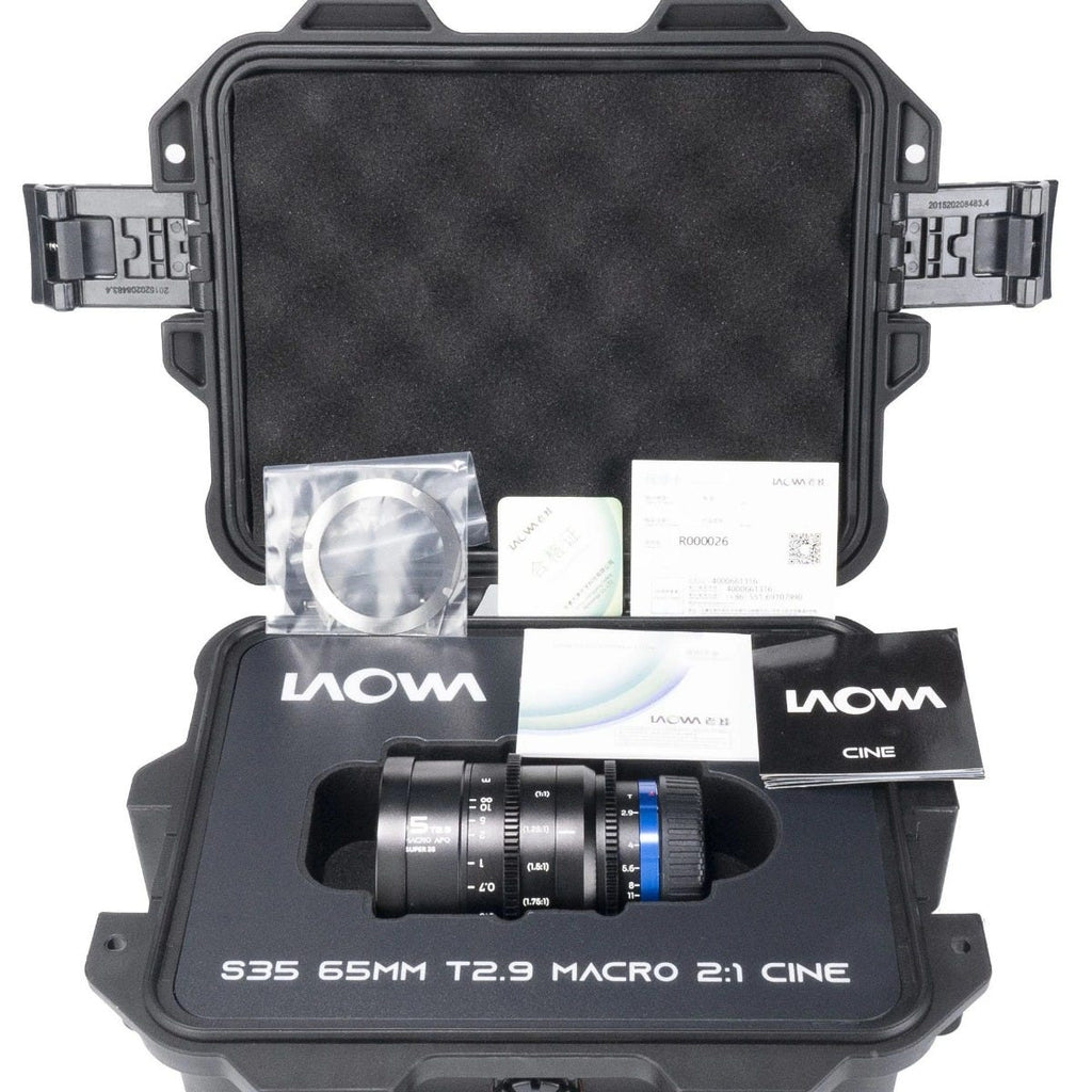 Laowa 65mm T2.9 2X Macro APO Cine Lens - Apsc (Cine) - Sony E