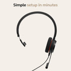 Jabra Evolve 20 SE MS USB-C/A Stereo Corded Headset