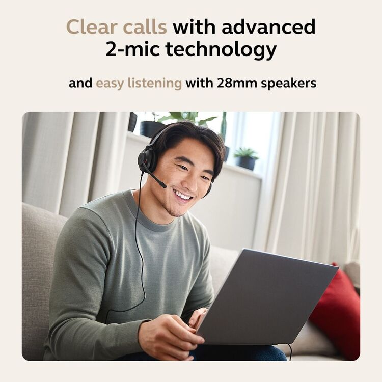 Jabra Evolve2 30 SE MS USB-C/A Mono Corded Headset