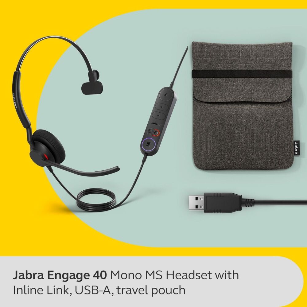 Jabra Engage 40 MS USB-C/A Mono Headset - Inline Link