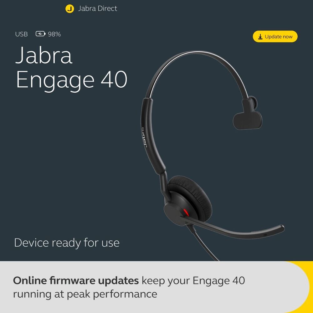 Jabra Engage 40 MS USB-C/A Mono Headset - Inline Link