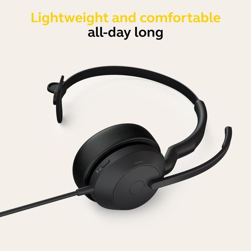 Jabra Evolve2 50 UC USB-C/A Stereo Corded Headset