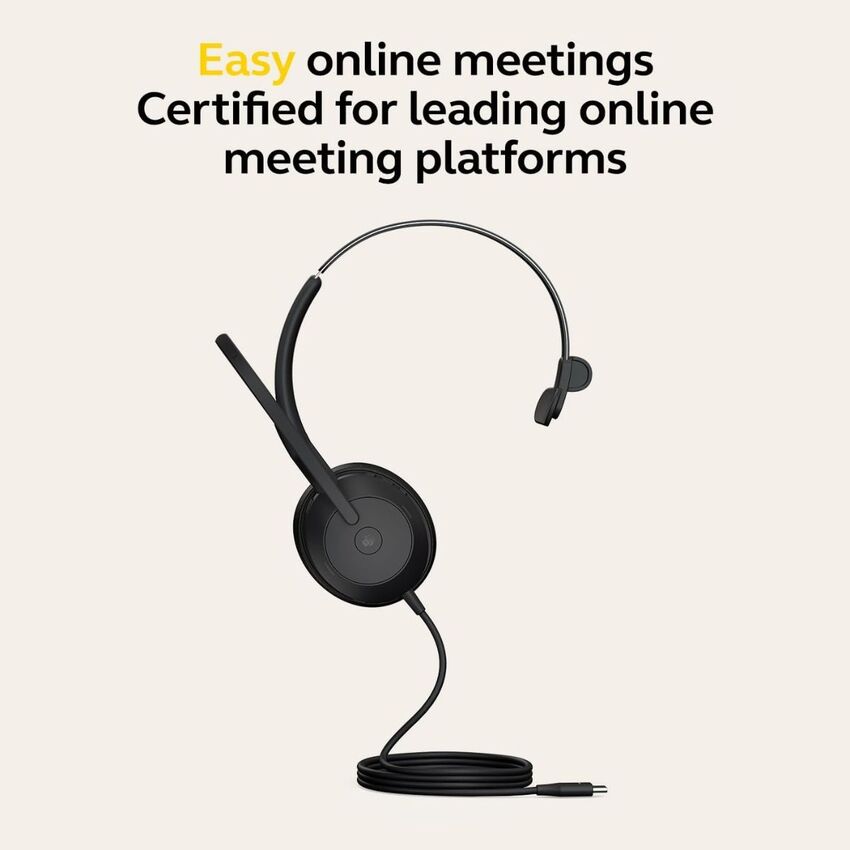 Jabra Evolve2 50 UC USB-C/A Stereo Corded Headset