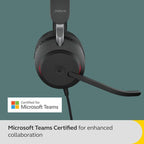 Jabra Evolve2 40 SE MS USB-C/A Mono Corded Headset