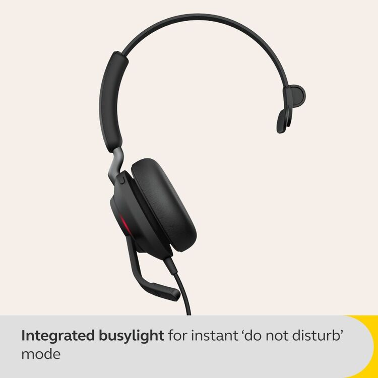 Jabra Evolve2 40 SE MS USB-C/A Mono Corded Headset