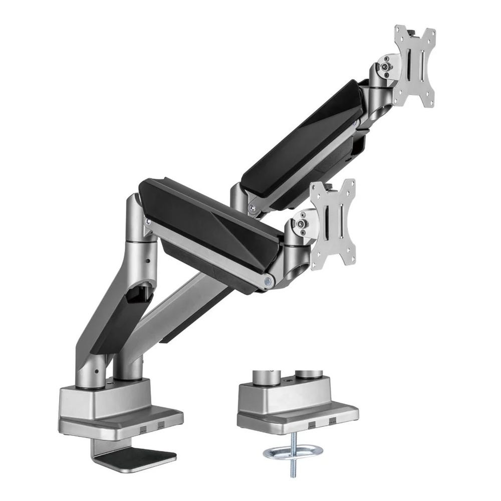 mbeat actiVIVA Heavy Duty Dual Monitor Screen Gas Spring Monitor Arm