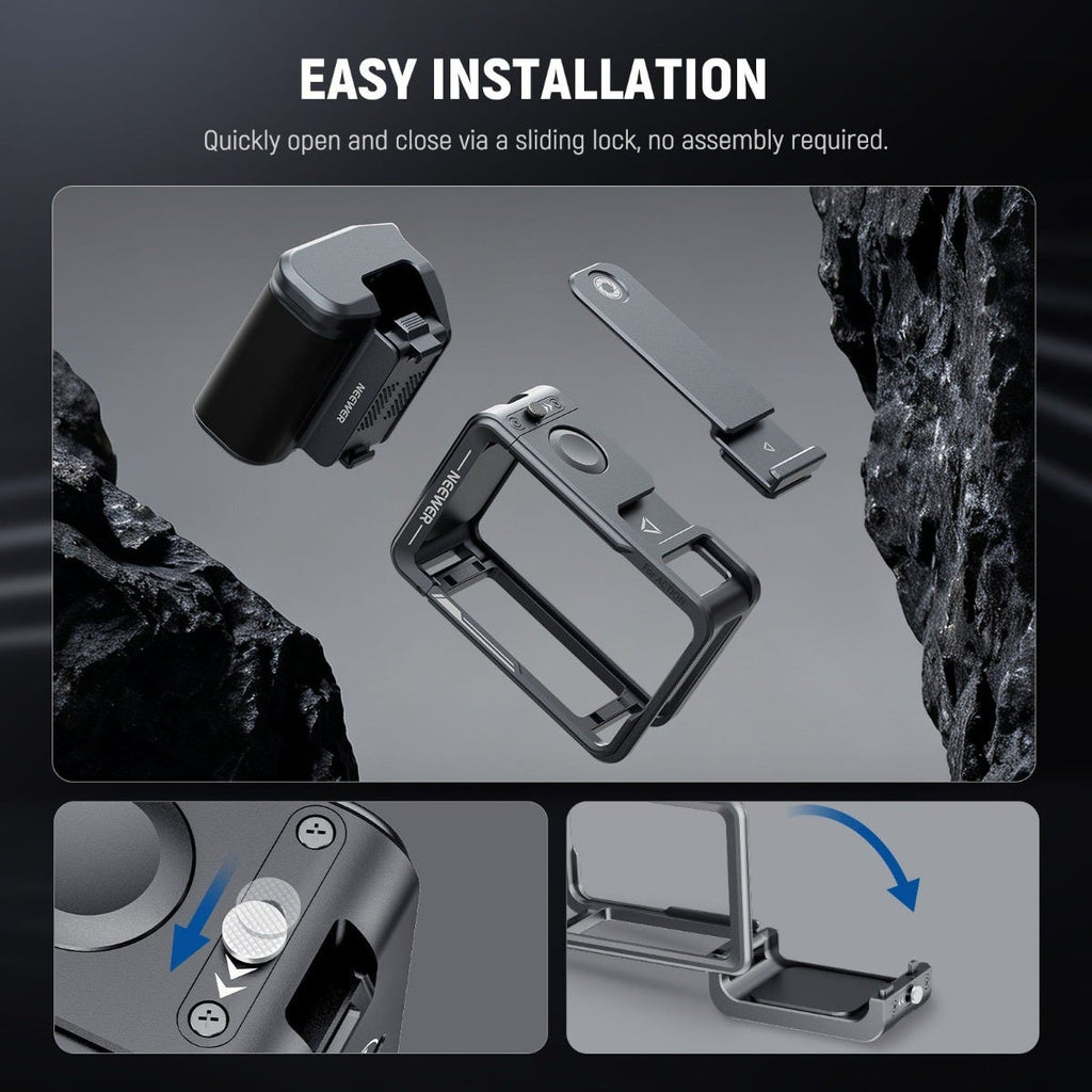NEEWER AC014 and AC034 Cage and Handle Kit - Gray