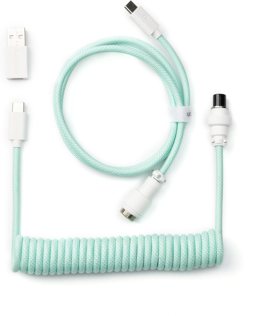 Keychron Coiled Aviator Cable (Mint / Straight)