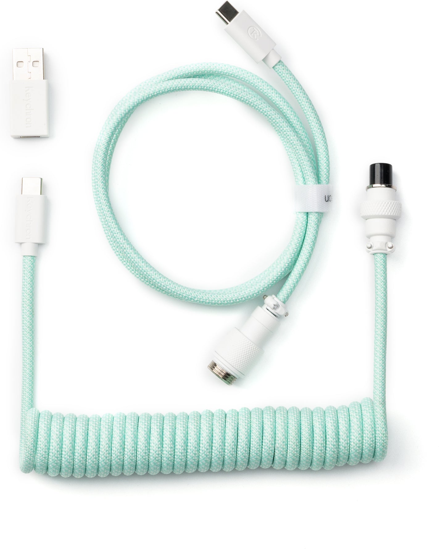 Keychron Coiled Aviator Cable (Mint / Straight)