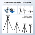 NEEWER TP09 Mini Carbon Fiber Tripod with Ball Head