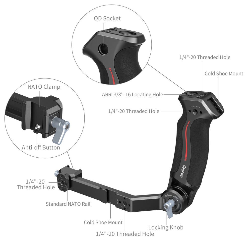 SmallRig Sling Handle for DJI RS 2/3/4/5 / RSC 2 / RS 3/4 Pro / RS 3/4 Mini 3028E