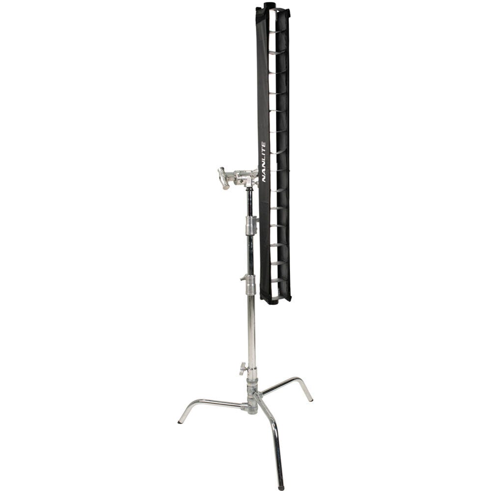 Nanlite Barndoor with Eggcrate grid for the PavoTube II 30X