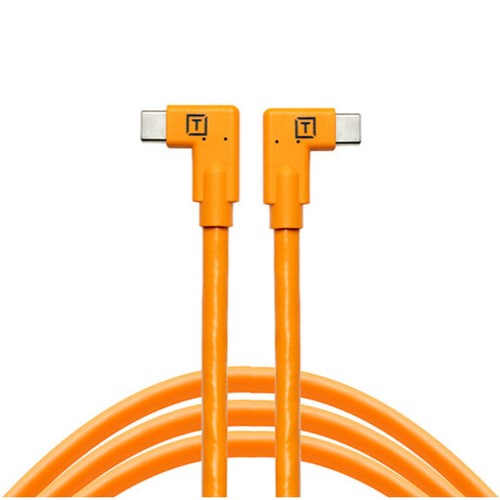 Tether Tools Tetherguard Leverlock Plate + USB-C 4.6m Orange R/Angle/R to Angle Org