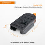 Tether Tools Tetherguard Leverlock Plate + USB-C 4.6m Orange R/Angle/R to Angle Org