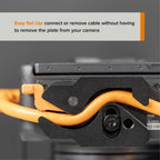 Tether Tools Tetherguard Leverlock Plate + USB-C 4.6m Orange R/Angle/R to Angle Org